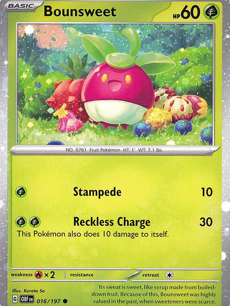 Bounsweet - 016/197 (Cosmos Holo) #016 1