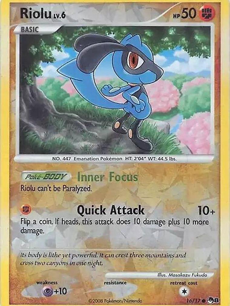 Riolu (Cracked Ice Holo) #016 1