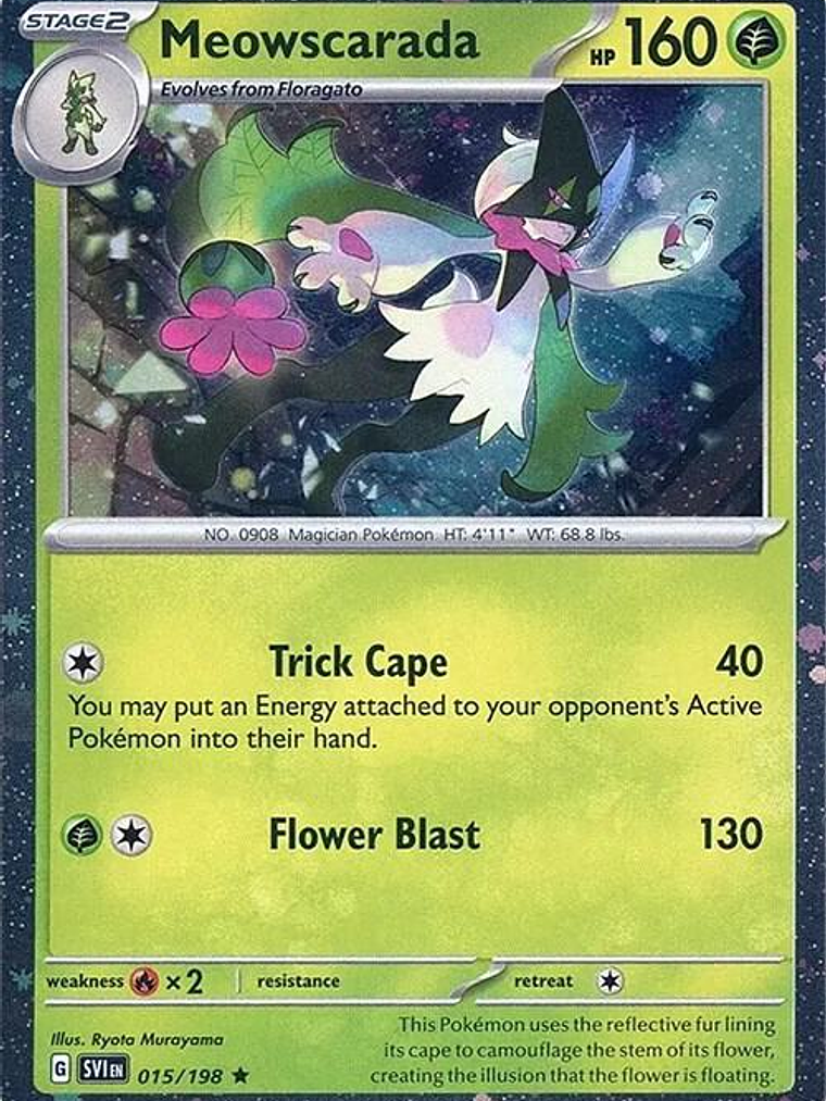 Meowscarada - 015/198 (Cosmos Holo) #015 1