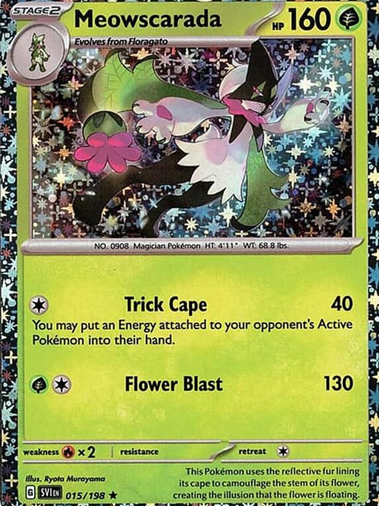 Meowscarada - 015/198 (Sparkle Holo) #015 1