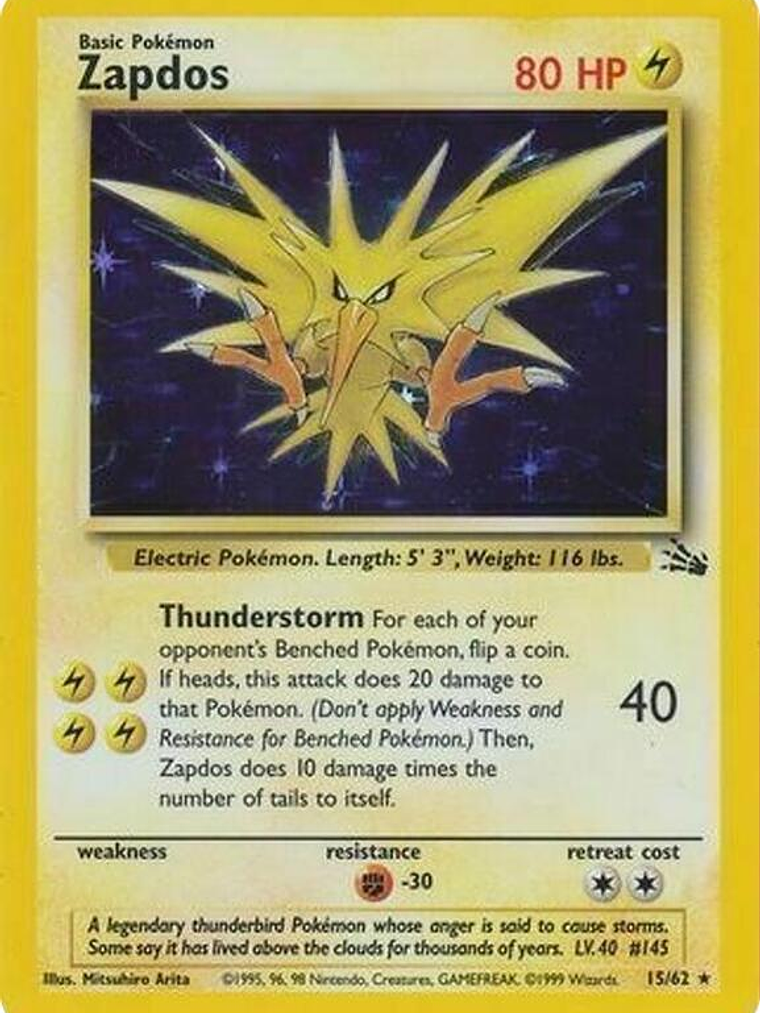 Zapdos - 15/62 (Cosmos Holo) #015 1