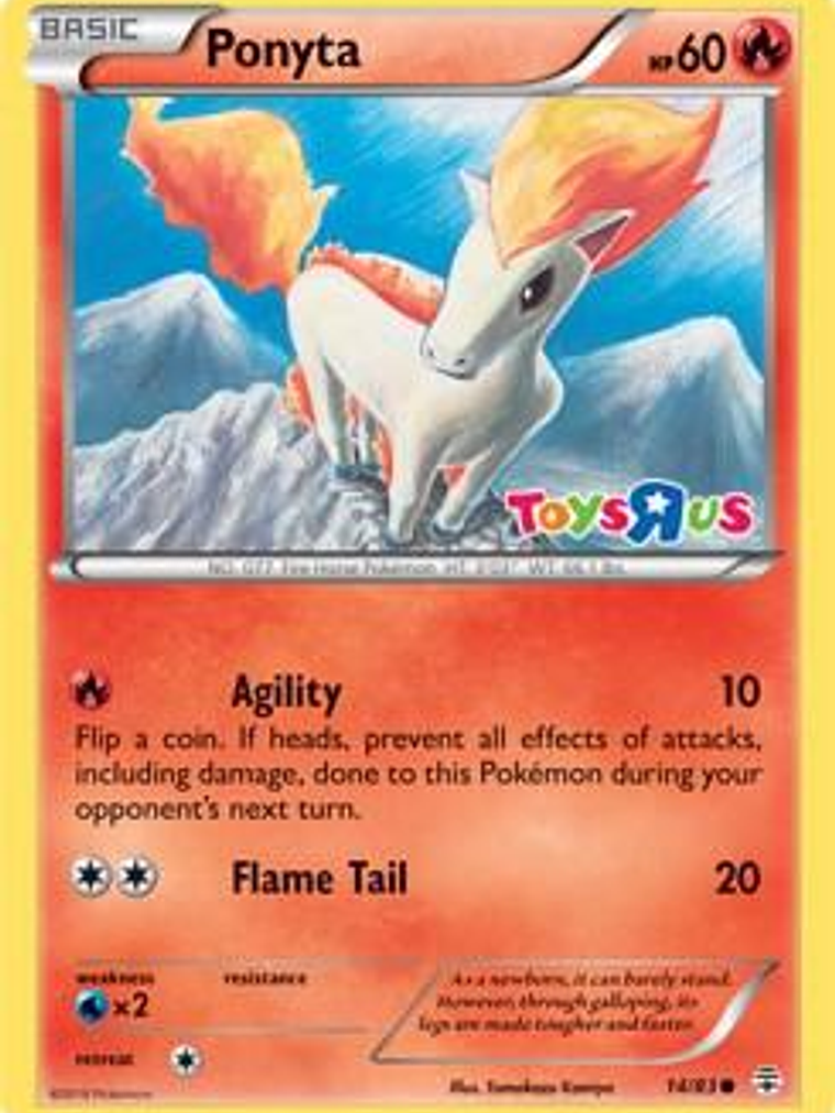 Ponyta - 14/83 (Toys R Us Promo) #014 1