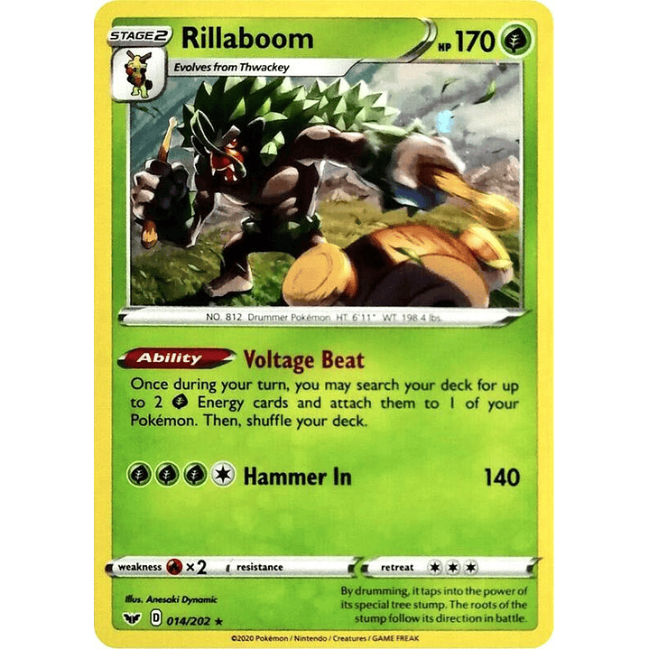 Rillaboom - 014/202 (Cosmos Holo) #014 1