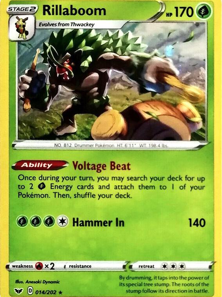 Rillaboom - 014/202 (Cosmos Holo) #014 1