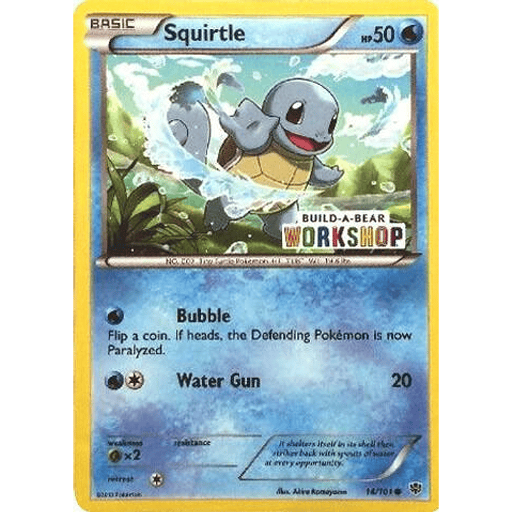 Squirtle - 14/101 (Build-A-Bear Workshop Exclusive) #014 1