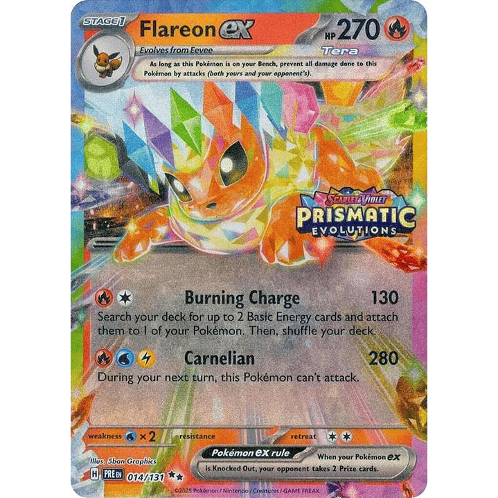 Flareon ex - 014/131 (Prismatic Evolutions Stamp) #014 1