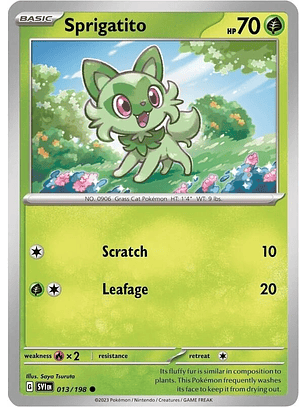 Sprigatito (Mirage Holo) #013