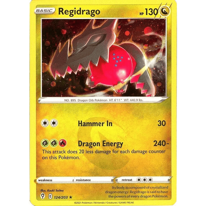 Regidrago - 124/203 (Cosmos Holo) #124 1
