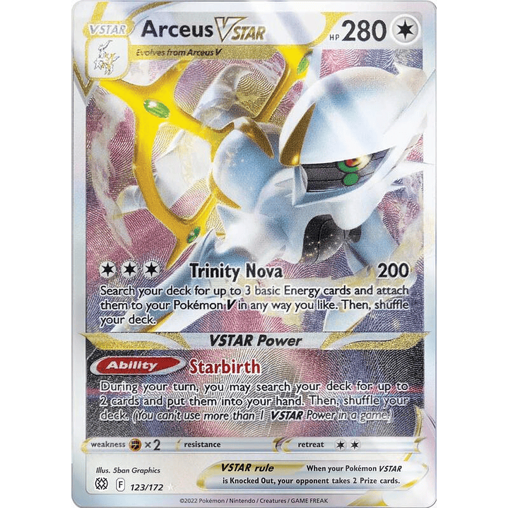 Arceus VSTAR - 123/172 (Metal Card) #123 1