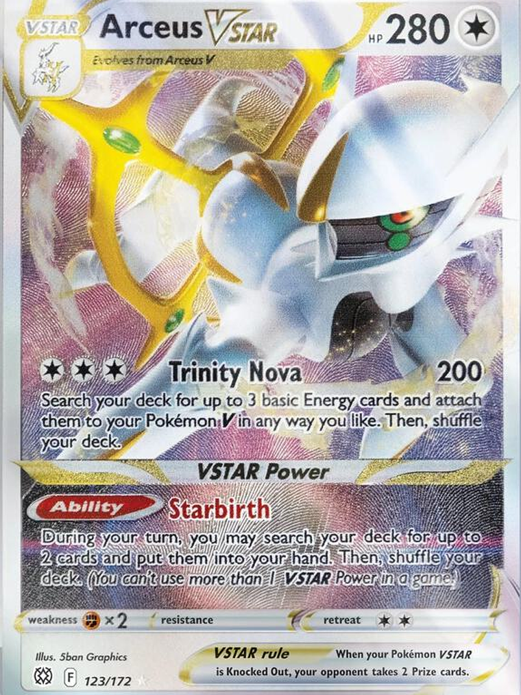 Arceus VSTAR - 123/172 (Metal Card) #123 1