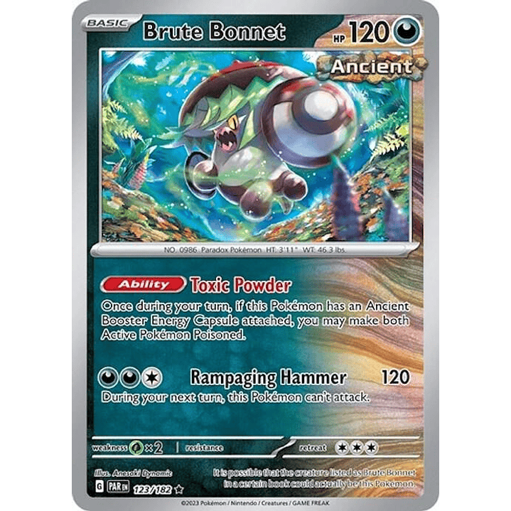 Brute Bonnet - 123/182 (Cosmos Holo) #123 1