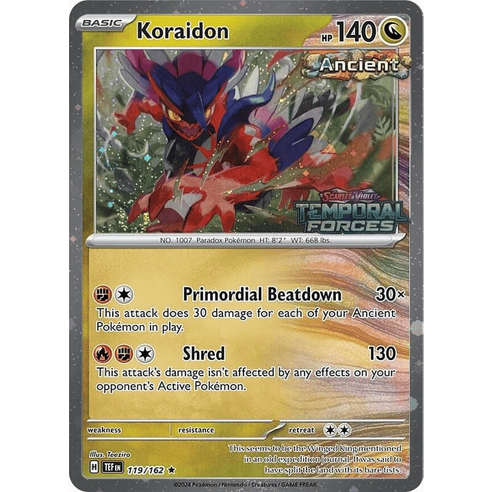 Koraidon - 119/162 (European Promo) #119 1