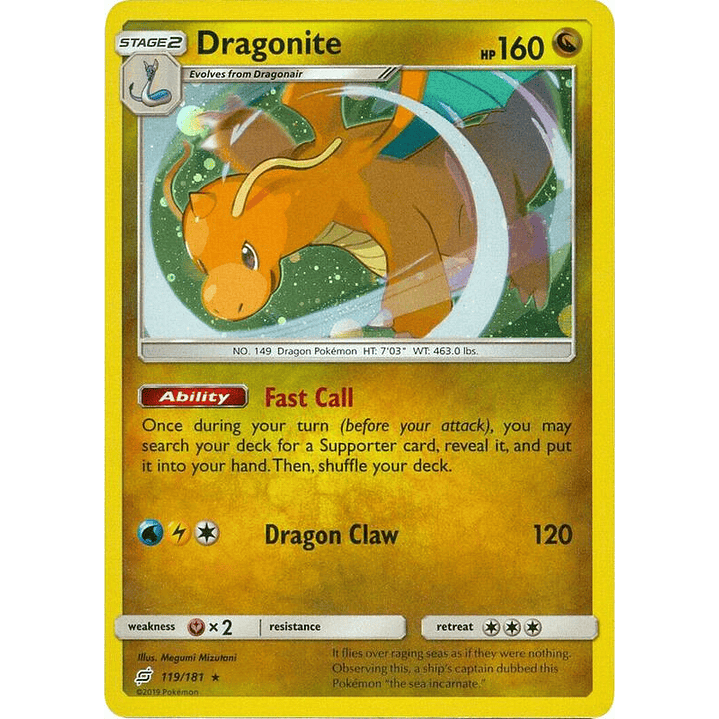 Dragonite - 119/181 (Cosmos Holo) #119 1