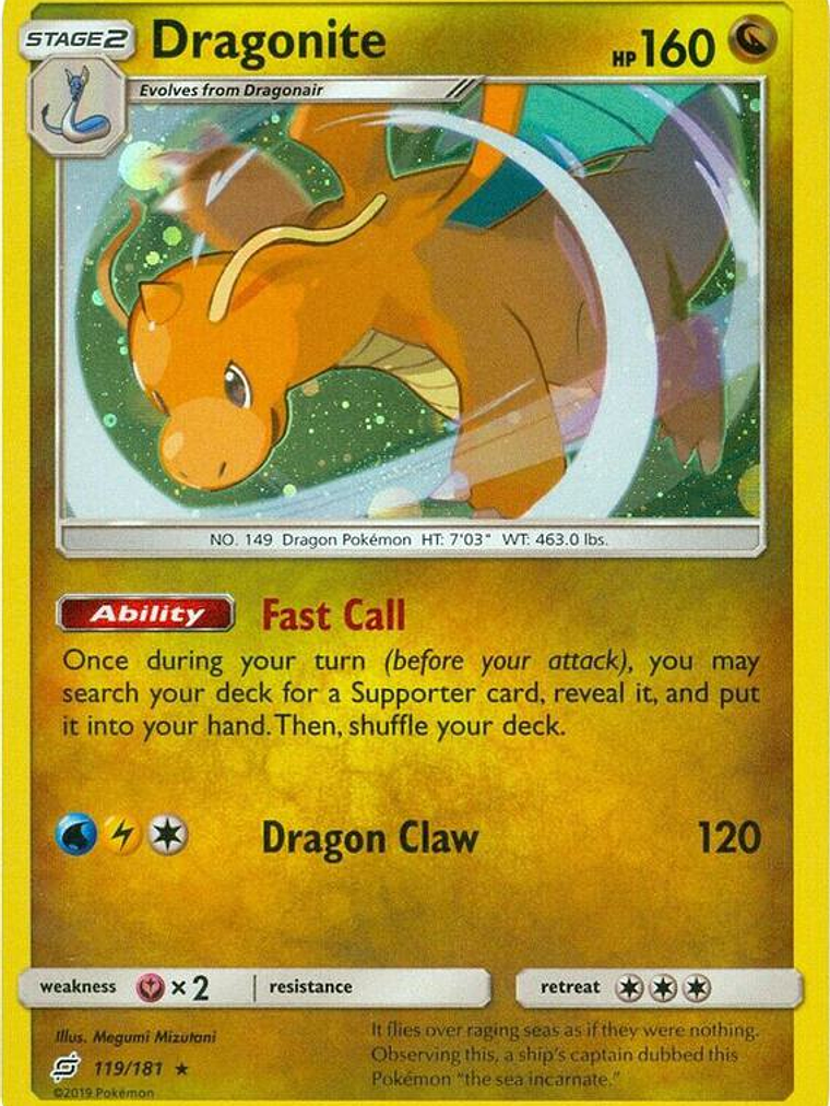 Dragonite - 119/181 (Cosmos Holo) #119 1