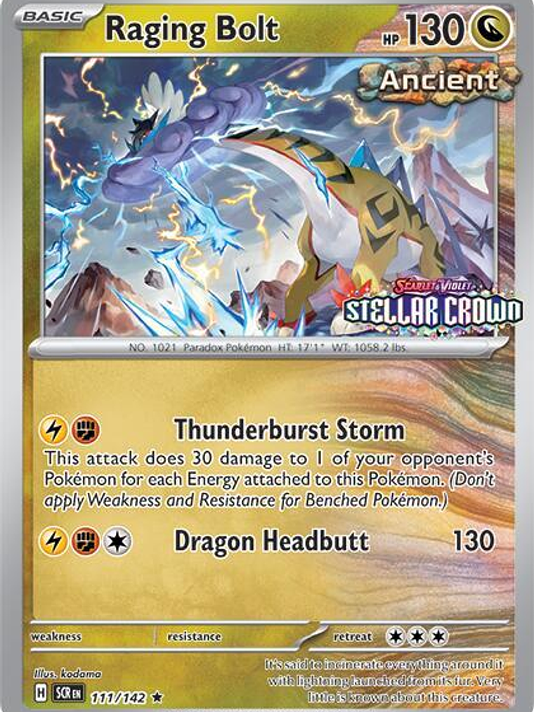 Raging Bolt (Cosmo Holo) (Best Buy Exclusive) #111 1