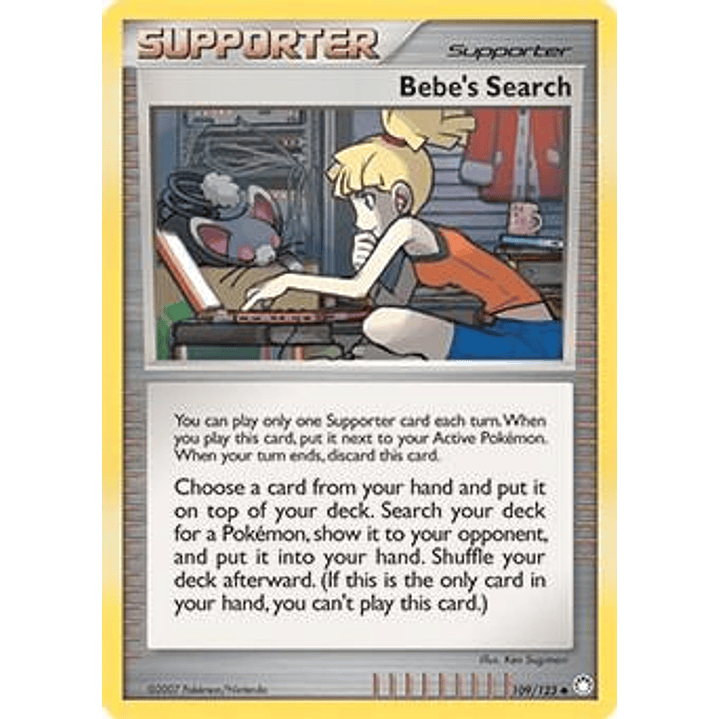 Bebe's Search - 109/123 (Cosmos Holofoil) #109 1