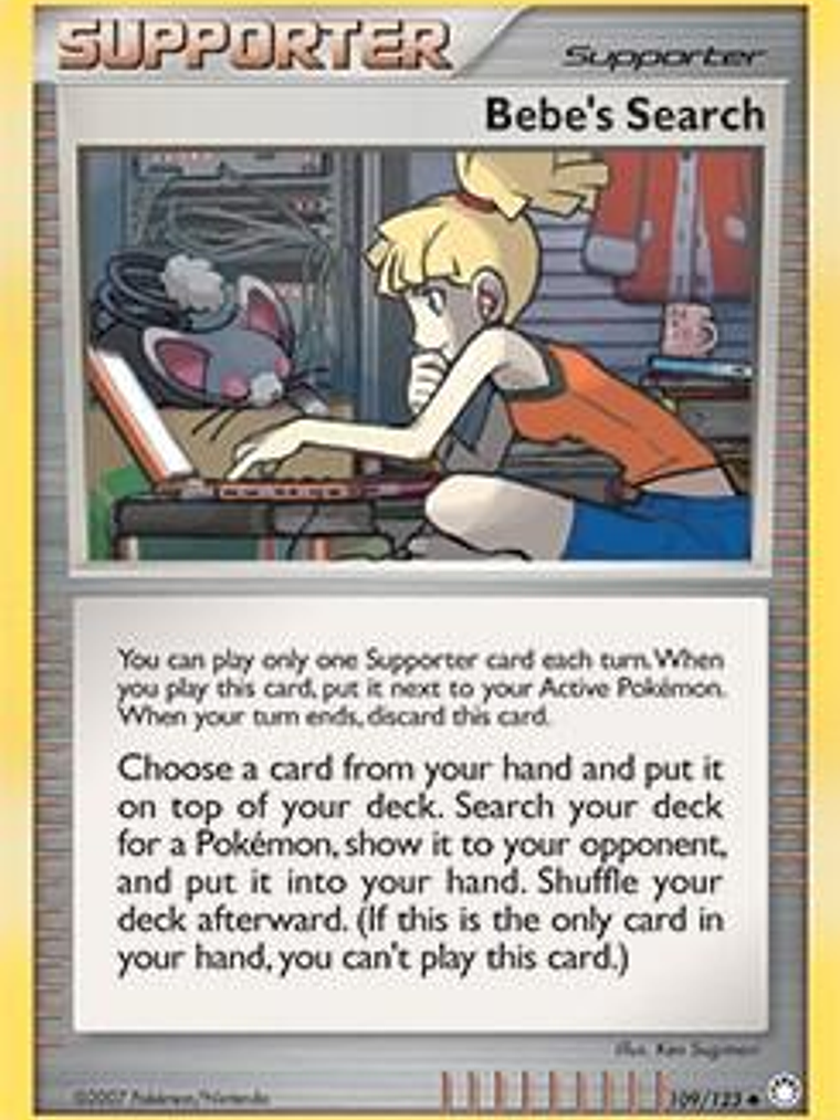 Bebe's Search - 109/123 (Cosmos Holofoil) #109 1