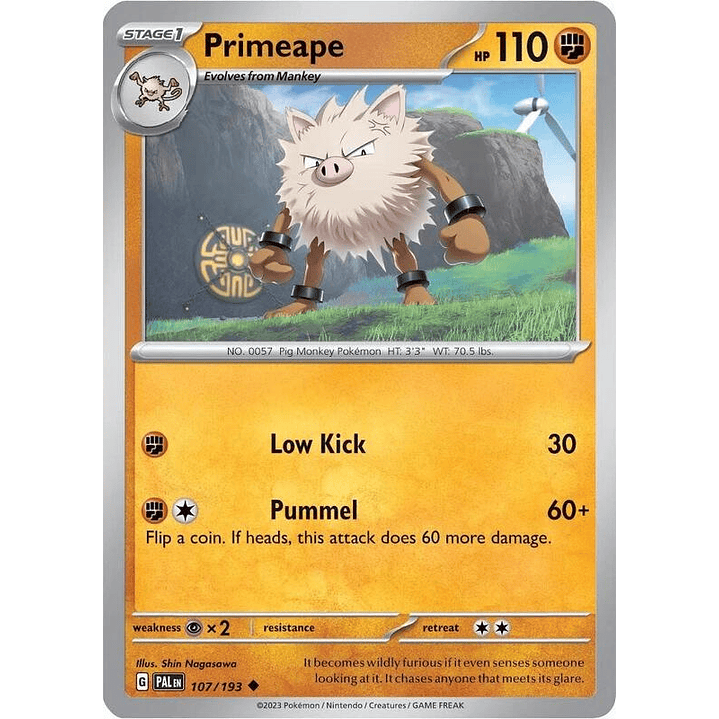 Primeape - 107/193 (Cosmos Holo) #107 1