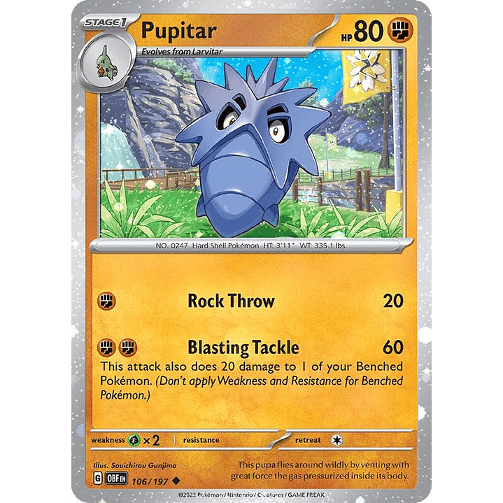 Pupitar - 106/197 (Cosmos Holo) #106 1