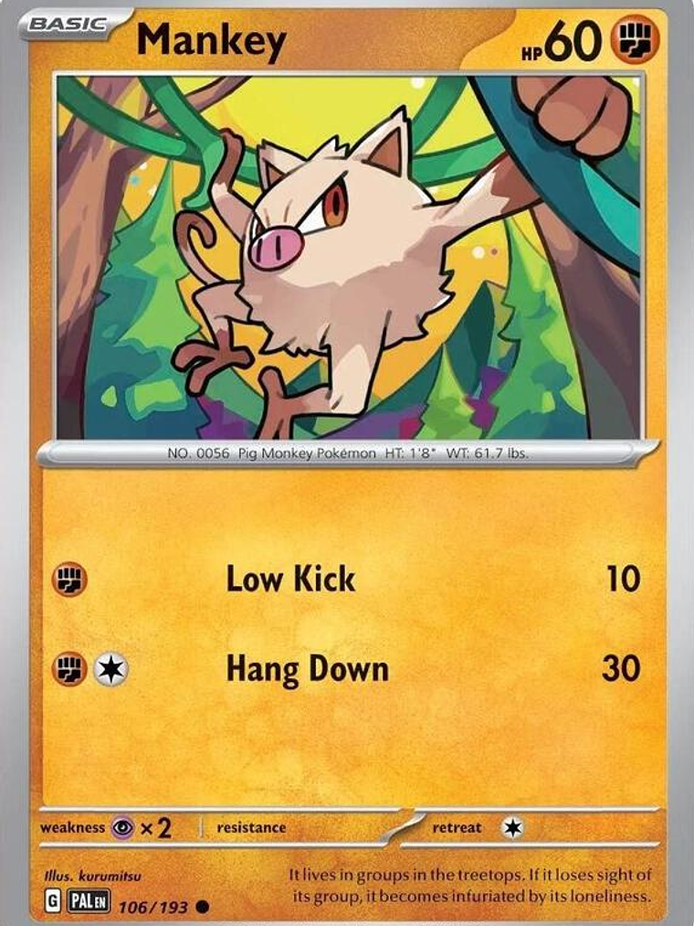 Mankey (Cosmos Holo) #106 1