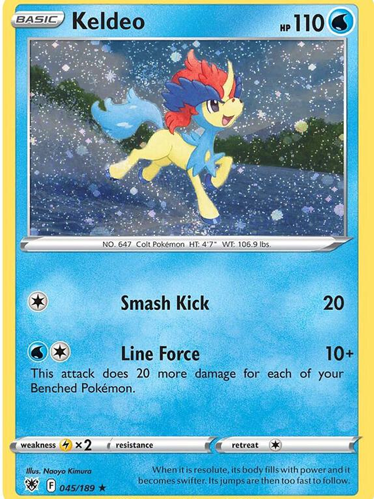 Keldeo - 045/189 (Cosmos Holo) #045 1