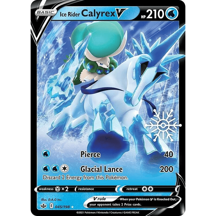 Ice Rider Calyrex V - 045/198 (Holiday Calendar) #045 1