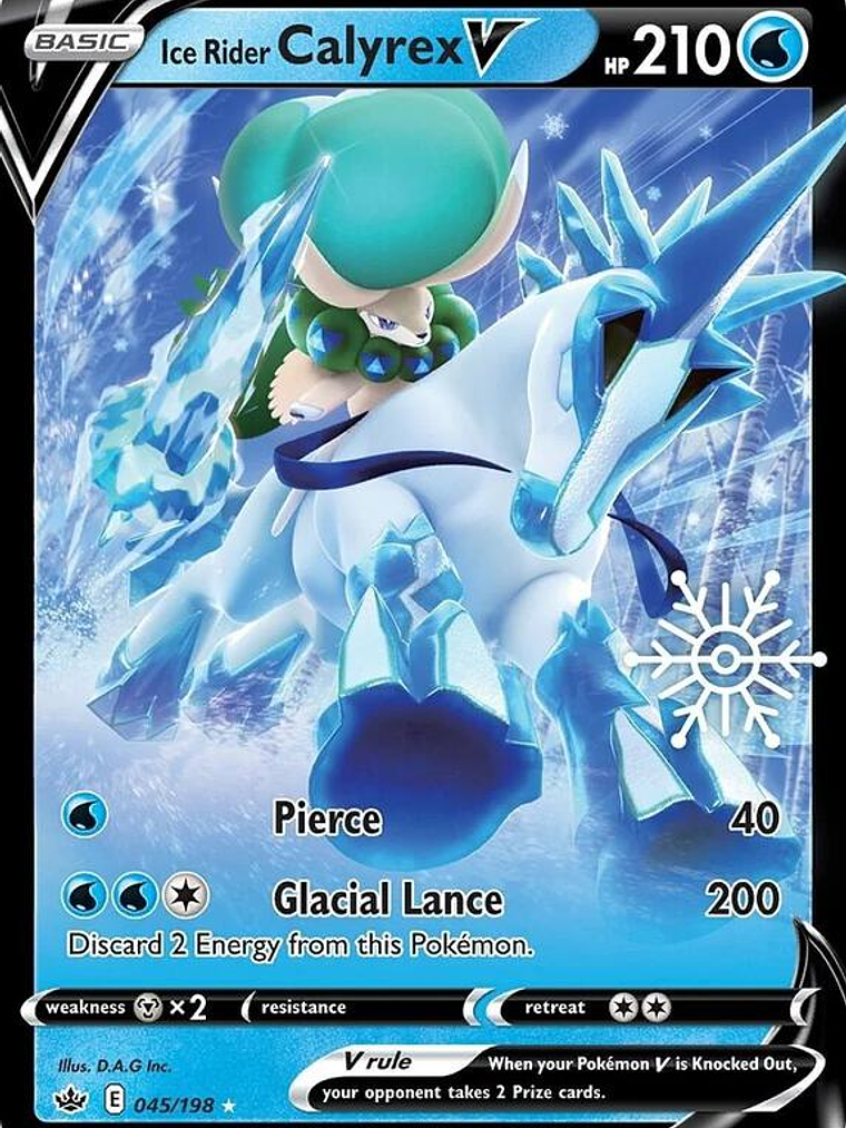 Ice Rider Calyrex V - 045/198 (Holiday Calendar) #045 1