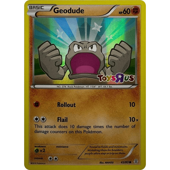 Geodude - 43/83 (Toys R Us Promo) #043 1