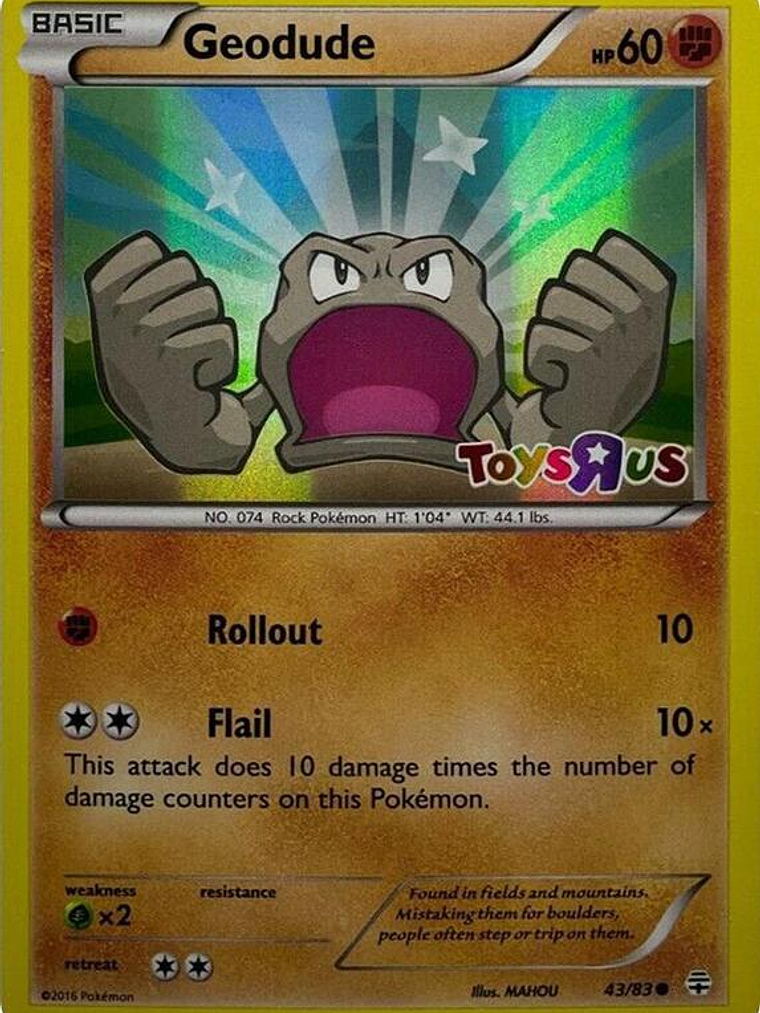 Geodude - 43/83 (Toys R Us Promo) #043 1