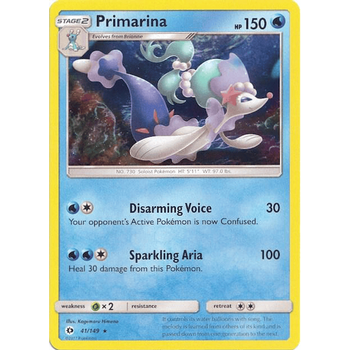 Primarina - 41/149 (Water Web Holo) #041 1