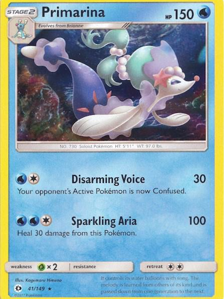 Primarina - 41/149 (Water Web Holo) #041 1