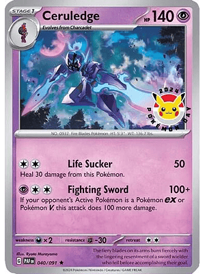 Ceruledge (Pokemon Day 2024) (Cosmos Holo) #040