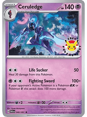 Ceruledge (Pokemon Day 2024) (Cosmos Holo) #040