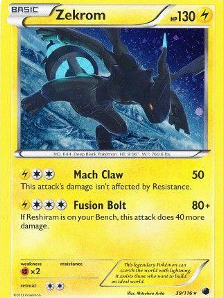Zekrom - 39/116 (Cosmos Holo) #039 1