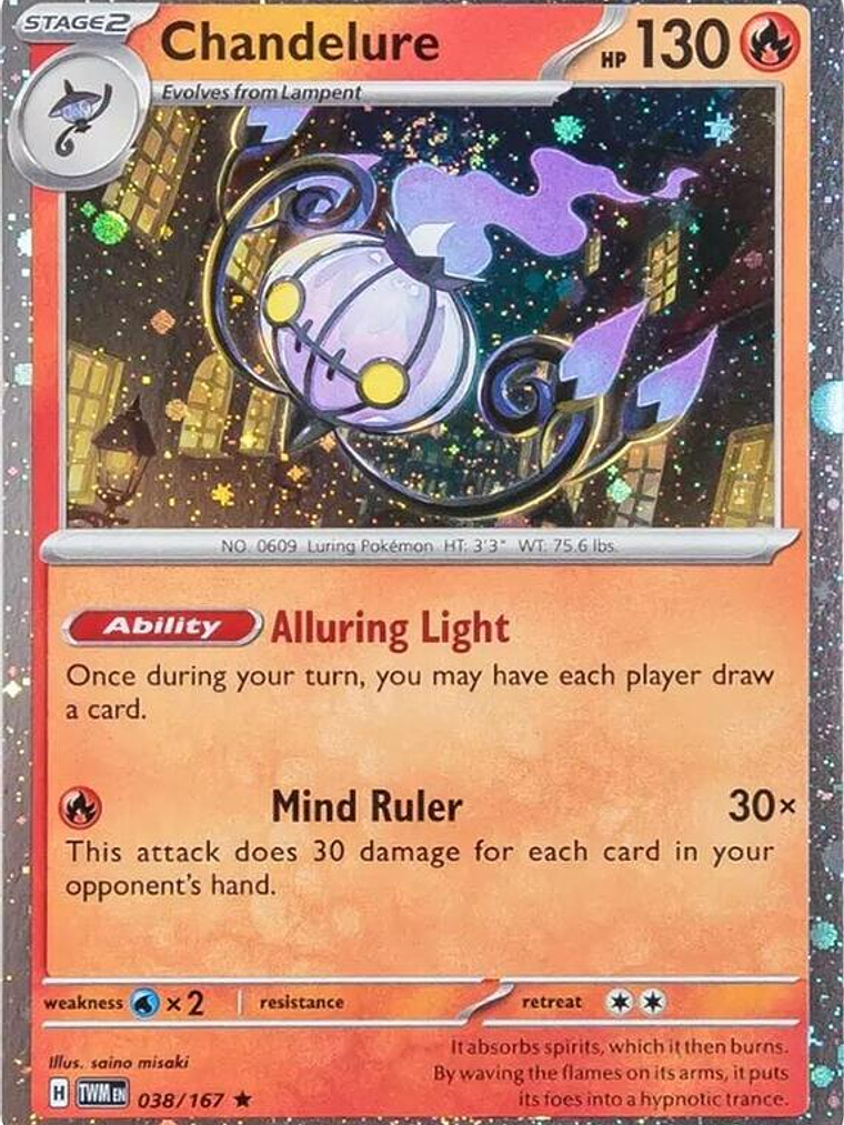 Chandelure - 38/167 (Cosmos Holo) #038 1