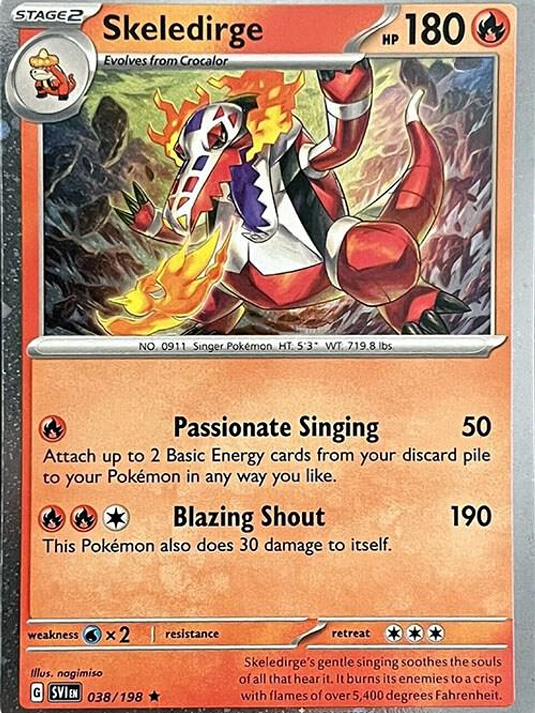 Skeledirge - 038/198 (Cosmos Holo) #038 1