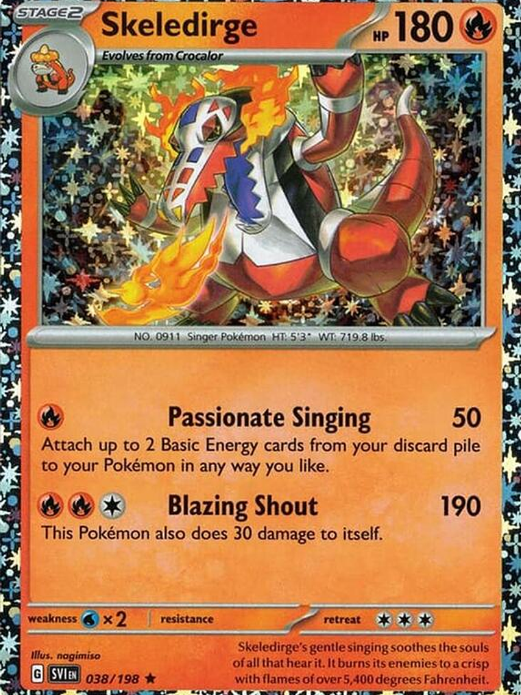 Skeledirge - 038/198 (Sparkle Holo) #038 1