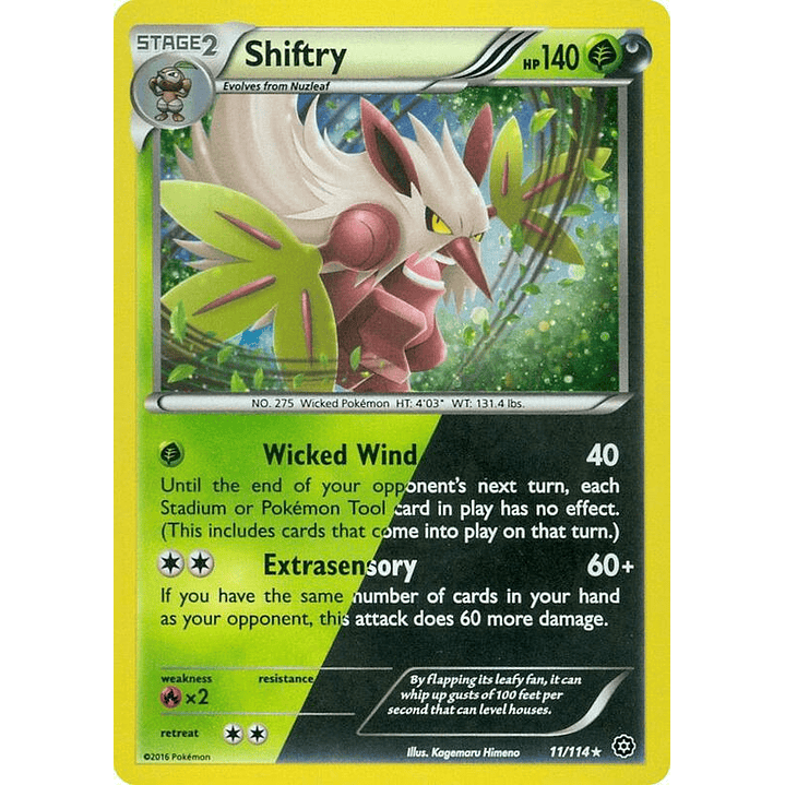 Shiftry - 11/114 (Cosmos Holo) #011 1