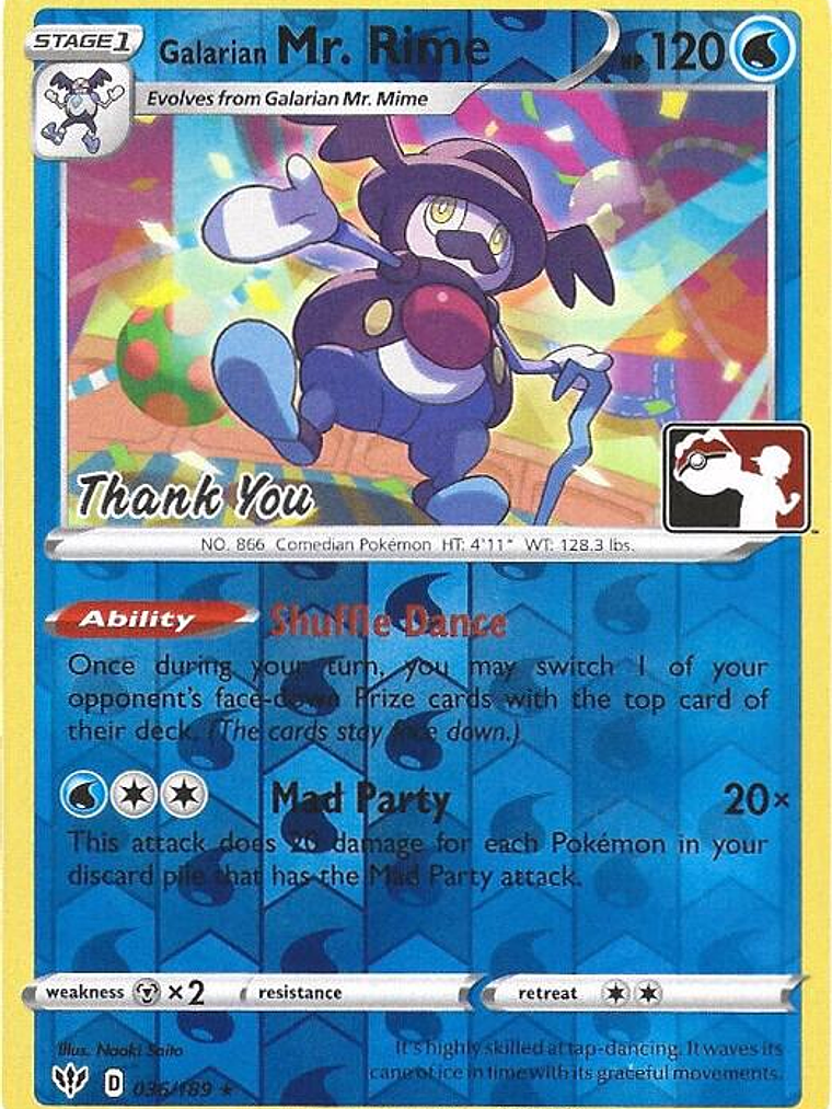 Galarian Mr. Rime (Pokemon League) [Thank You] #036 1