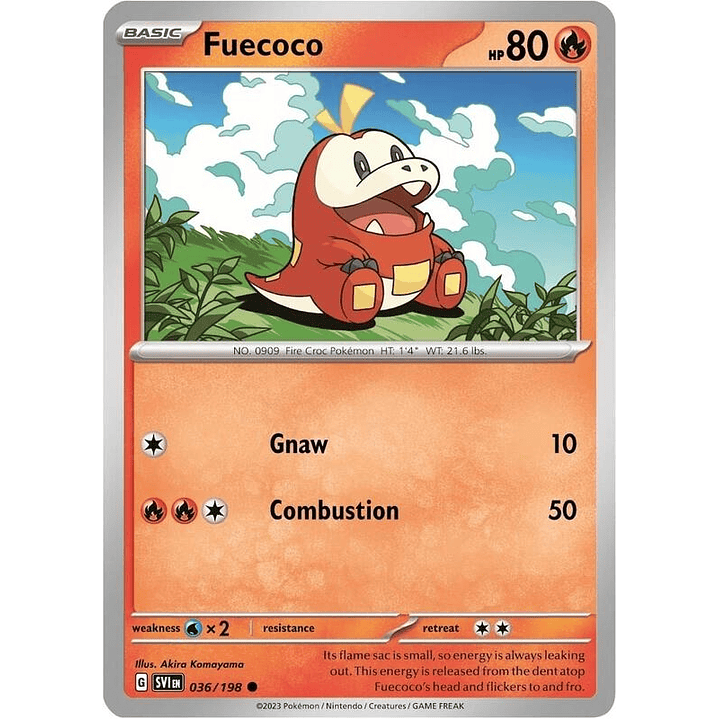 Fuecoco (Mirage Holo) #036 1