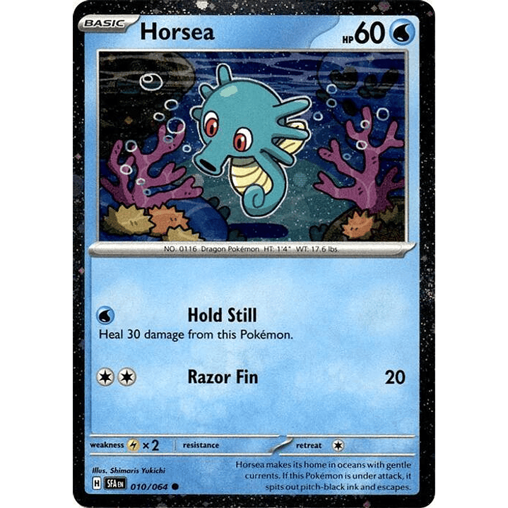 Horsea - 010/064 (Cosmos Holo) #010 1