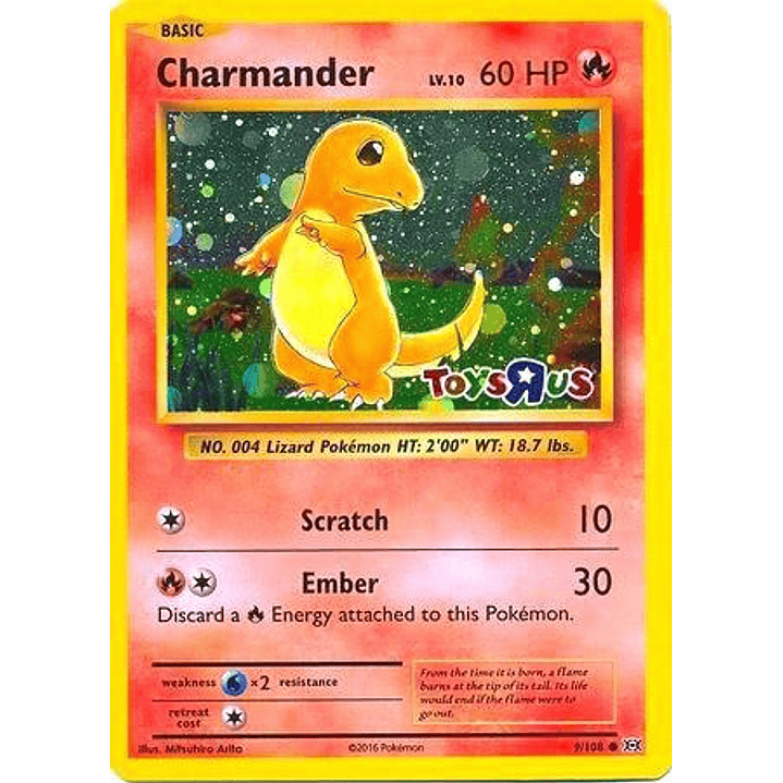 Charmander - 9/108 (Toys R Us Promo) #009 1