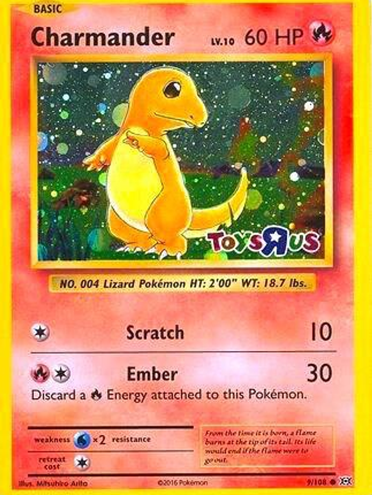 Charmander - 9/108 (Toys R Us Promo) #009 1
