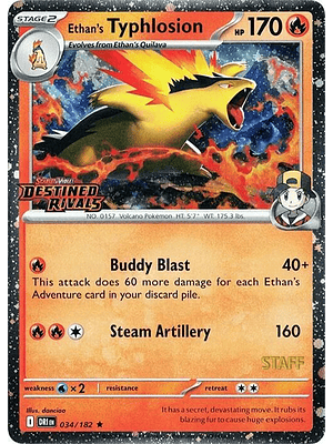Ethan's Typhlosion (Prerelease) [Staff] #034