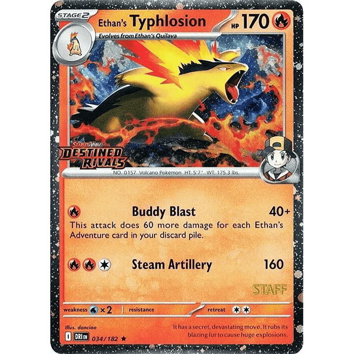 Ethan's Typhlosion (Prerelease) [Staff] #034 1