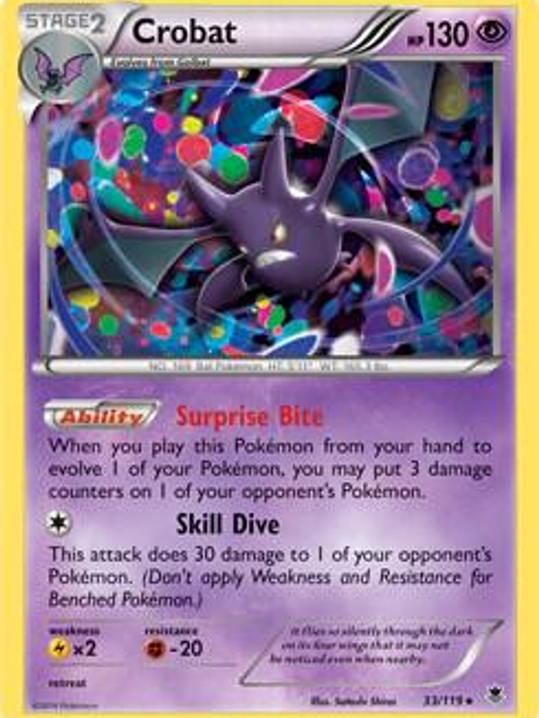 Crobat - 33/119 (Cosmos Holo) #033 1