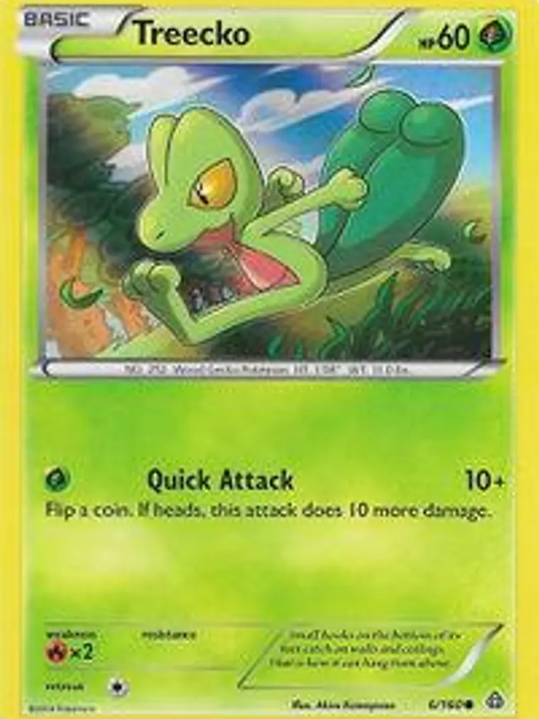 Treecko - 6/160 (Sheen Holo) #006 1