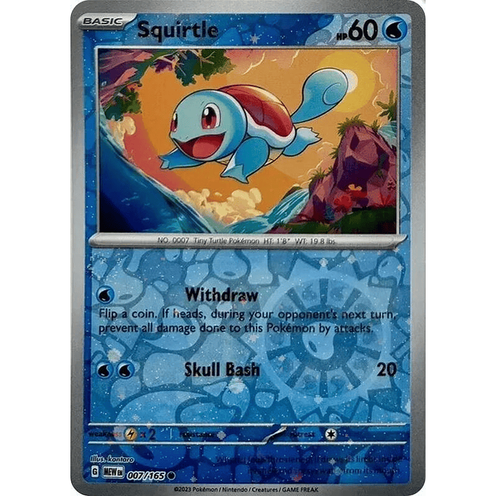 Squirtle - 007/165 (Reverse Cosmos Holo) (Costco Exclusive) #007 1