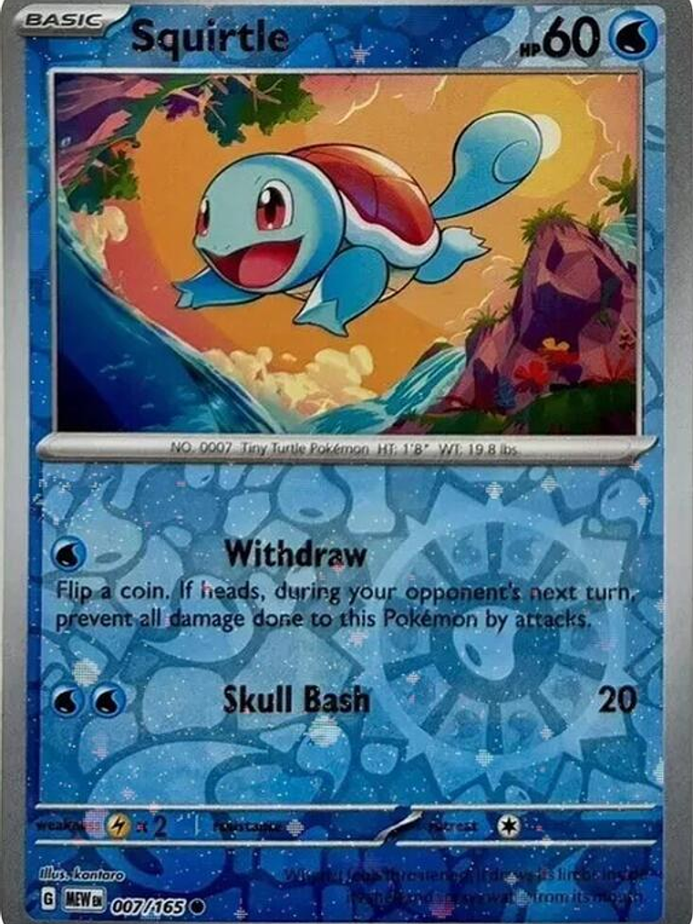 Squirtle - 007/165 (Reverse Cosmos Holo) (Costco Exclusive) #007 1