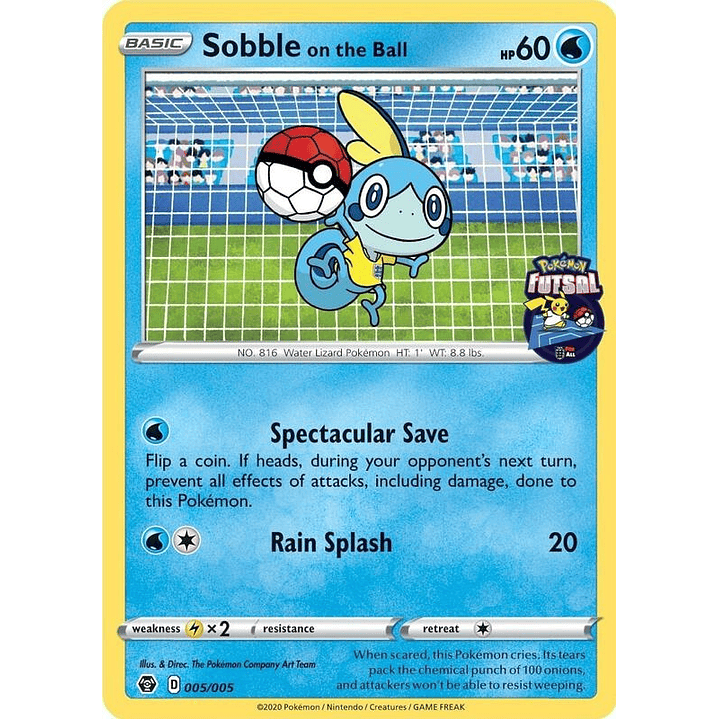 Sobble on the Ball - 005/005 (Pokemon Futsal) #005 1